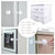 Qlouni 5 Pcs Child Safety Locks Cabinet Proofing Safe 3m Adhesive Baby Latches With Magnet Key For Drawer Door Toilet Fridge