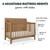Davinci Anders 4 In 1 Convertible Crib In Hazelnut