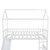 Twin Loft Beds With Slide For Kids, Wood House Shaped Bunk Beds With Ladder, Kids Toddler Twin Size Loft Bed Frame With Roof And Guardrails For Boys Girls (white, Twin Loft Beds)