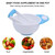 Baby Grinding Bowl Manual Kids Feeding Bowl Vegetable Fruit Infant Food Masher Set, Blue White