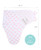 The Peanutshell Newborn Swaddles For Baby Girls, 3 Pack Set, Pink Floral Stars