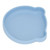 Baby Suction Plate, Safe Material Baby Silicone Utensil  For Dinner Grey Blue