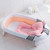 Sugeryy Foldable Newborn Baby Bath Tub Baby Float Bath Mat Seat Anti-skid Bathing Bed Pad