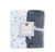 Microplush Super Soft Fitted Crib Sheets (set Of 2), Grey/white With Moon And Stars