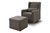 Carter's Adrian Storage Glider And Ottoman, Charcoal