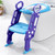 Imountek Portable Baby Toddler Soft Toilet Chair Ladder Kids Adjustable Safety Potty Training Seat, Toilet Training Seat Toddlers Potty Seats,blue Purple