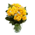 Two Dozen Yellow Roses With Baby's Breath And Green- Fresh Flower Delivery