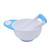 Jygee Baby Grinding Bowl Manual Kids Feeding Bowl Vegetable Fruit Infant Food Masher Set, Blue White