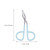 6pcs Stainless Steel Eyebrow Clip Scissors Portable Eyebrow Tweezers For Female