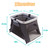 Karmas Product Portable Crib Travel Bassinet, 4 In 1 Pack 'n Play - Baby Crib , Toddler Playard , Play Tunnel , Infant Jumper With Removable Mattress, Net, Sunshade, Swing