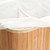 Godecor 2 Lattice Bamboo Laundry Hamper Basket Washing Clothes Storage Beige