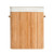 Godecor 2 Lattice Bamboo Laundry Hamper Basket Washing Clothes Storage Beige