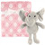 Hudson Baby Infant Girl Plush Blanket With Toy, Elephant, One Size