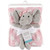 Hudson Baby Infant Girl Plush Blanket With Toy, Elephant, One Size