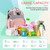 Dotsog Diaper Bag Built-in Usb Charging Port And Stroller Straps Large Capacity Waterproof, Pink