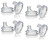 Nuby 4 Packs 8 Count Super Spout No Spill Replacement Spouts Clear