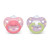 Nuk Glow-in-the-dark Orthodontic Pacifiers, Girl, 0-6 Months, 2-pack