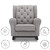 Delta Children Emma Nursery Rocking Chair, Dove Gray