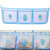 Famure Baby Crib Hangings Mesh Bag Household Storage Diapers With 3 Separated Pockets Multifunctional Cartoon Design Diapers For Baby Crib Presents