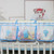 Famure Baby Crib Hangings Mesh Bag Household Storage Diapers With 3 Separated Pockets Multifunctional Cartoon Design Diapers For Baby Crib Presents