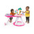 Bright Starts Around We Go 2-in-1 Walk-around Baby Activity Center & Table, Tropic Coral, Age 6 Months+