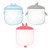Hemoton 3pcs Wall Mesh Storage Bags Suction Cup Design Wall Door Hanging Storage Bags