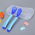 5set 2pcs/set Baby Scoop Temperature Heat Sensing Toddler Fork Silicone Baby Feeding Spoon