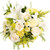 Bright Light By Arabella Bouquets With Free Hand-blown Glass Vase (fresh-cut Flowers White)