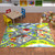 Kc Cubs Playtime Collection Multicolored Polypropylene Road Map Educational Area Rug - 8'2" X 9'10"