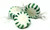 Arcor Spearmint Green Starlight | White Center Wrapped Hard Sucking Mint Candy Bulk | 1 Pound