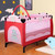 Pink Baby Crib Playpen Playard Pack Travel Infant Bassinet Bed Foldable