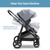 Mompush Wiz 2-in-1 Baby Stroller With Bassinet Mode, Reversible Seat And Large Canopy, Lavender, Unisex