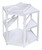 Badger Basket Diaper Corner Baby Changing Table With Hamper And Basket, White, Includes Pad