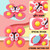 Taihexin 3 Pcs Suction Cup Spinner Toys, Cartoon Spinning Suction Toys, Baby Bath Toys For 1-3 Years Old Toddlers Girls Boys Early Education Sensory Toys