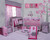 Bacati - Owls Pink/grey Girls Cotton Storage Box Small