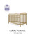 Little Seeds Raven 3-in-1 Metal Crib, Nursery Furniture, Gold