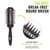 Wet Brush Custom Style Round Brush - For All Hair Types A Perfect Blow Out With Less Pain, Effort & Breakage, Unique 3-in-one Customizable Barrel
