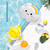 Toyfunny Cloud Baby Bath Toys Bathtub Showers Bathing Spouts Suckers Folding Spray Faucet