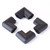 4pcs Bumper Corner Protectors By Table Edge Baby Safety Black