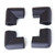 4pcs Bumper Corner Protectors By Table Edge Baby Safety Black