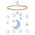 Megawheels Crib Mobile With Felt Star Moon Wind Chime Baby Bed Decoration
