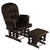 Topbuy Rocking Chair Baby Nursery Chair Glider With Ottoman &storage Pocket Brown