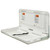 Elr-18004 Wall-mounted Baby Changing Station, Horizontal Fold-down Diaper Change Table With Safety Straps For Commercial Bathrooms, Ada And Ansi Compliant, Free Replacement Straps, White Granite