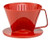 Fino Pour-over Coffee Brewing Filter Cone, Number 1-size, Red, Brews 1 To 2-servings