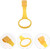 Maozh01 Baby Crib Pull Rings Baby Bed Stand Up Rings Baby Cot Hanging Rings Walking Assistant Stand Up Rings Learning Standing Crib Hanging Rings (4 Pieces, Yellow)