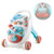 Toddlers Baby Walker Toy First Step Car Multi-function Trolley Walker Sit-to-stand Musical Walker With Adjustable Screw