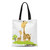 Kdagr Canvas Tote Bag Diaper Giraffe Organic Planet Canvas Nature Tree Trees Giraffes Reusable Handbag Shoulder Grocery Shopping Bags