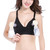 Women Nursing Bra Handsfree Breastfeeding Brassiere Adjustable Elastic Breast Pumping Bra, Black, Xl
