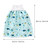 Nuolux Waterproof Baby Diaper Training Skirt High Waist Baby Training Nappy (sea, L)