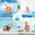 Baby Bath Toys, Light Up Bath Toys, Sprinkler Bathtub Toys For Toddlers Boy Boys Girls,shower Pool Bathroom Toy For Baby